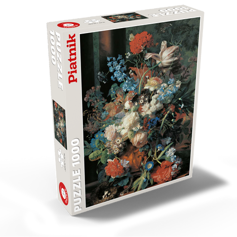 Piatnik: Bouquet of flowers in front of a park landscape 1000 Jigsaw Puzzle box view2