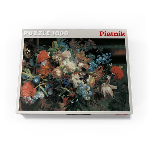 Piatnik: Bouquet of flowers in front of a park landscape 1000 Jigsaw Puzzle box view3