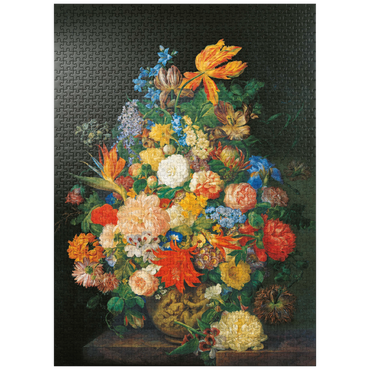 puzzleplate Piatnik: A bouquet of flowers in a vase 1000 Jigsaw Puzzle