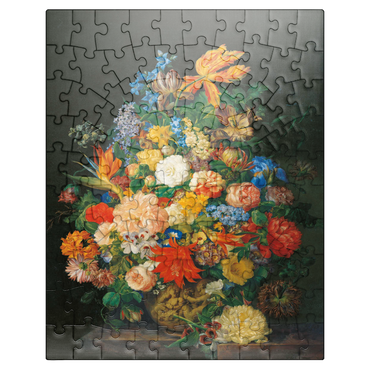 puzzleplate Piatnik: A bouquet of flowers in a vase 100 Jigsaw Puzzle