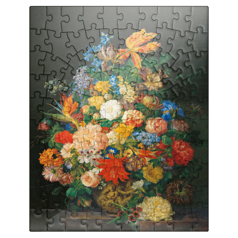 puzzleplate Piatnik: A bouquet of flowers in a vase 100 Jigsaw Puzzle