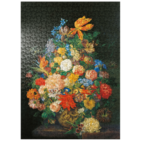 puzzleplate Piatnik: A bouquet of flowers in a vase 500 Jigsaw Puzzle