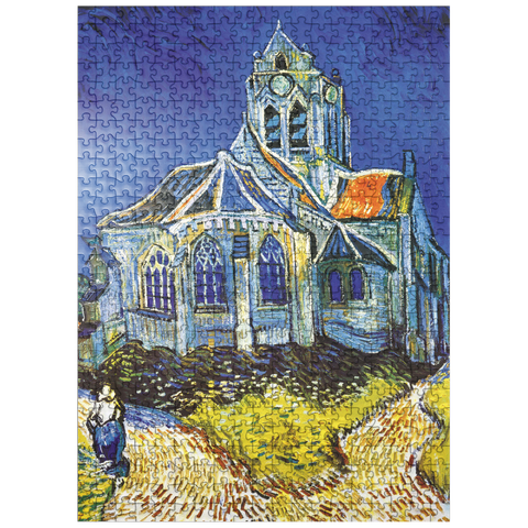 puzzleplate Piatnik: The Church of Auvers 500 Jigsaw Puzzle