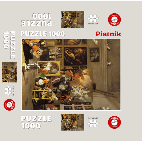 Piatnik: The artist's studio 1000 Jigsaw Puzzle box 3D Modell