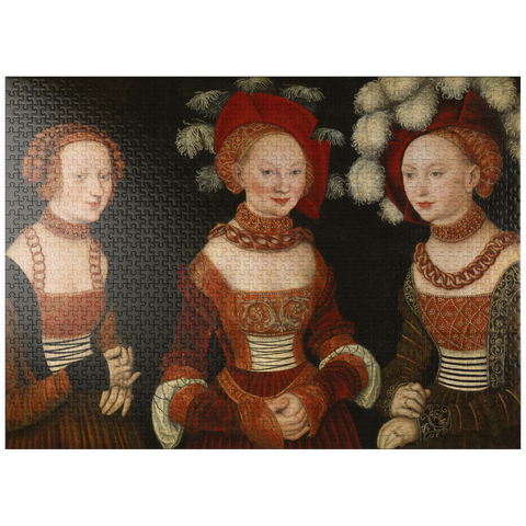 puzzleplate Piatnik: The princesses Sibylla, Emilia and Sidonia 1000 Jigsaw Puzzle