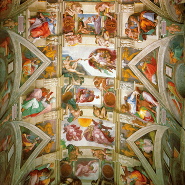 Piatnik: Ceiling painting of the Sistine Chapel 100 Jigsaw Puzzle 3D Modell