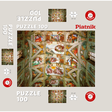 Piatnik: Ceiling painting of the Sistine Chapel 100 Jigsaw Puzzle box 3D Modell