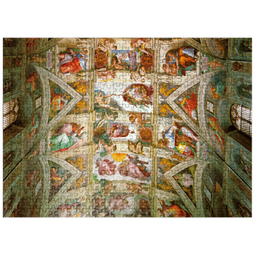 puzzleplate Piatnik: Ceiling painting of the Sistine Chapel 500 Jigsaw Puzzle