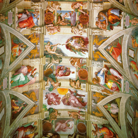 Piatnik: Ceiling painting of the Sistine Chapel 500 Jigsaw Puzzle 3D Modell