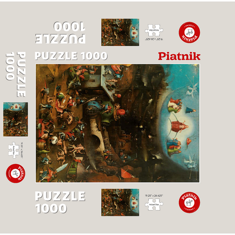 Piatnik: World judgment triptych 1000 Jigsaw Puzzle box 3D Modell