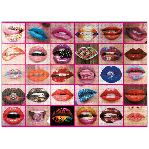 puzzleplate Piatnik: Beauty Lips / lip service 1000 Jigsaw Puzzle