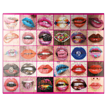 puzzleplate Piatnik: Beauty Lips / lip service 100 Jigsaw Puzzle