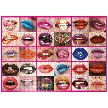 puzzleplate Piatnik: Beauty Lips / lip service 500 Jigsaw Puzzle