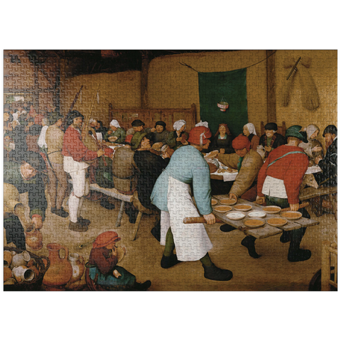 puzzleplate Piatnik: The peasant wedding 1000 Jigsaw Puzzle