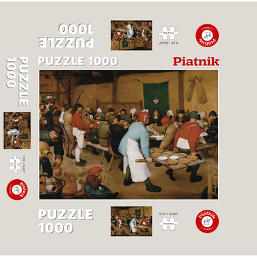 Piatnik: The peasant wedding 1000 Jigsaw Puzzle box 3D Modell