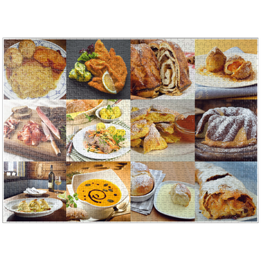 puzzleplate Piatnik: Austrian Food Classics / Schmankerln 1000 Jigsaw Puzzle