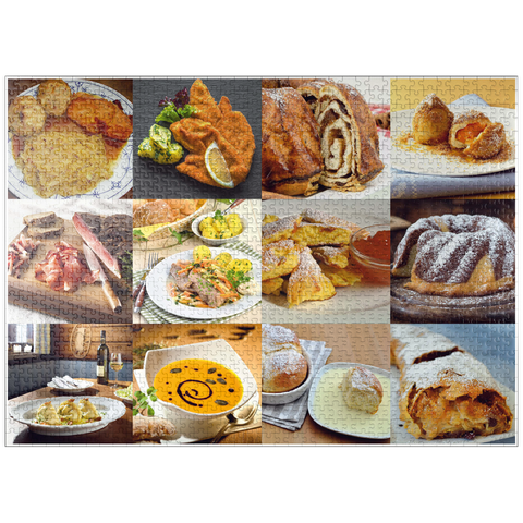 puzzleplate Piatnik: Austrian Food Classics / Schmankerln 1000 Jigsaw Puzzle