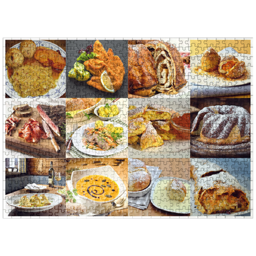 puzzleplate Piatnik: Austrian Food Classics / Schmankerln 500 Jigsaw Puzzle