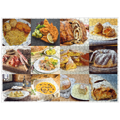 puzzleplate Piatnik: Austrian Food Classics / Schmankerln 500 Jigsaw Puzzle