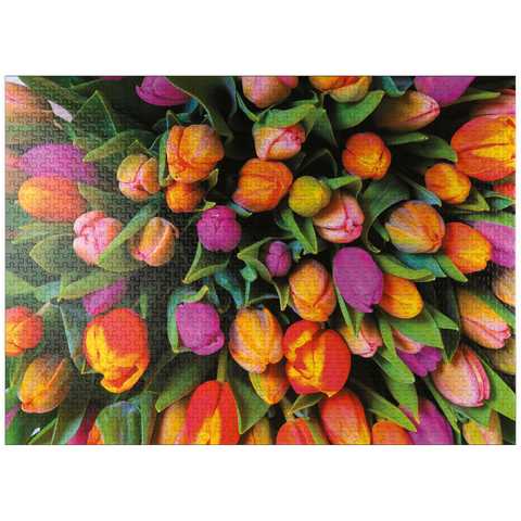 puzzleplate Piatnik: Tulips 1000 Jigsaw Puzzle