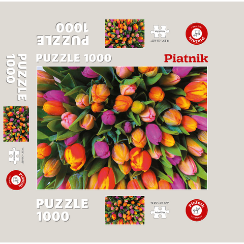 Piatnik: Tulips 1000 Jigsaw Puzzle box 3D Modell