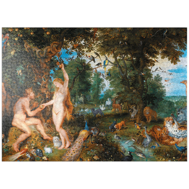 puzzleplate Piatnik: The Garden of Eden with the Fall of Man 1000 Jigsaw Puzzle