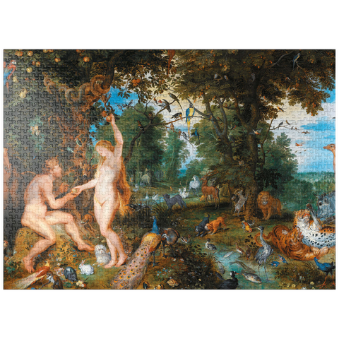 puzzleplate Piatnik: The Garden of Eden with the Fall of Man 1000 Jigsaw Puzzle