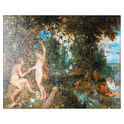 puzzleplate Piatnik: The Garden of Eden with the Fall of Man 100 Jigsaw Puzzle