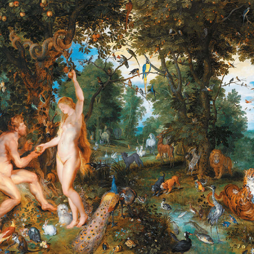 Piatnik: The Garden of Eden with the Fall of Man 100 Jigsaw Puzzle 3D Modell