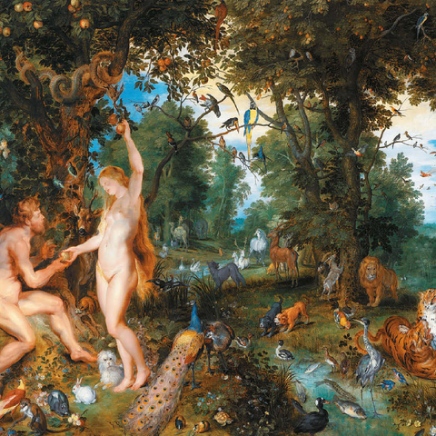 Piatnik: The Garden of Eden with the Fall of Man 100 Jigsaw Puzzle 3D Modell