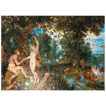 puzzleplate Piatnik: The Garden of Eden with the Fall of Man 500 Jigsaw Puzzle