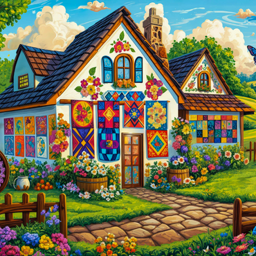 Quilt House 1000 Jigsaw Puzzle 3D Modell