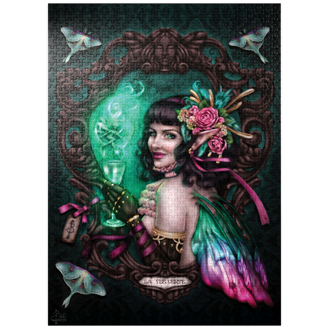 puzzleplate Absinthe Green Fairy 1000 Jigsaw Puzzle