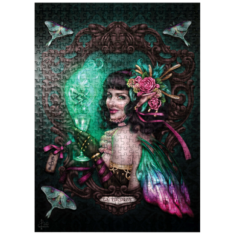 puzzleplate Absinthe Green Fairy 500 Jigsaw Puzzle