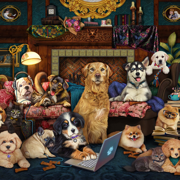 Woofing From Home 1000 Jigsaw Puzzle 3D Modell