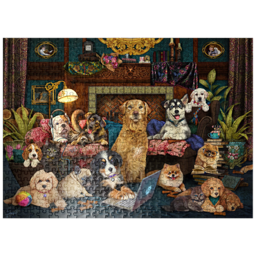 puzzleplate Woofing From Home 500 Jigsaw Puzzle