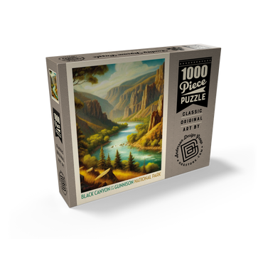 Black Canyon of the Gunnison National Park: Summer Splendor, Vintage Poster 1000 Jigsaw Puzzle box view2