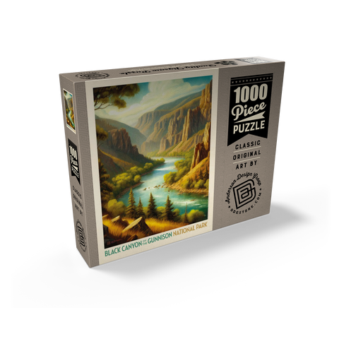 Black Canyon of the Gunnison National Park: Summer Splendor, Vintage Poster 1000 Jigsaw Puzzle box view2