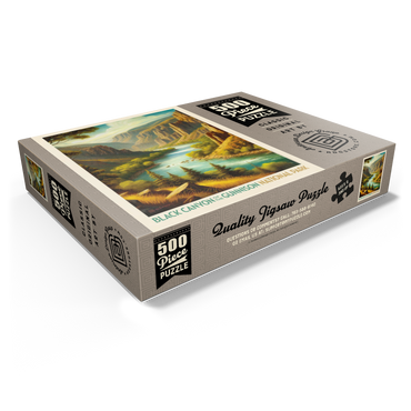 Black Canyon of the Gunnison National Park: Summer Splendor, Vintage Poster 500 Jigsaw Puzzle box view1