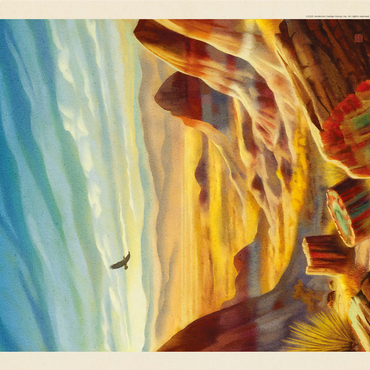 Petrified Forest National Park: Windswept Wonders, Vintage Poster 1000 Jigsaw Puzzle 3D Modell