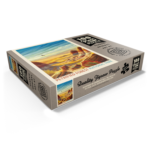 Petrified Forest National Park: Windswept Wonders, Vintage Poster 100 Jigsaw Puzzle box view1