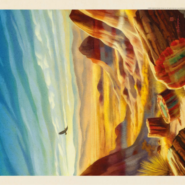 Petrified Forest National Park: Windswept Wonders, Vintage Poster 100 Jigsaw Puzzle 3D Modell