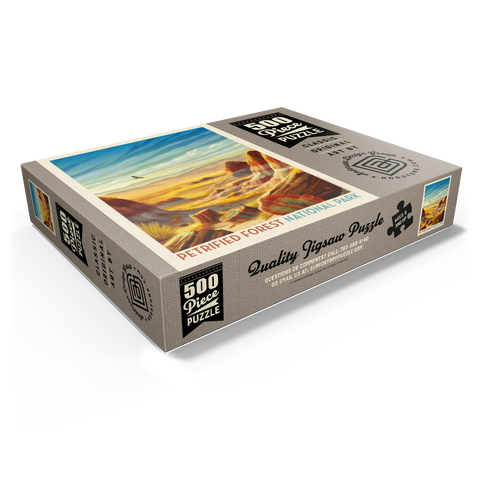 Petrified Forest National Park: Windswept Wonders, Vintage Poster 500 Jigsaw Puzzle box view1