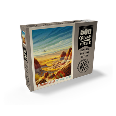 Petrified Forest National Park: Windswept Wonders, Vintage Poster 500 Jigsaw Puzzle box view2