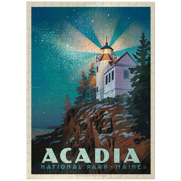 puzzleplate Acadia National Park: Lighthouse At Night 300 Jigsaw Puzzle
