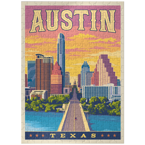 puzzleplate Austin, Texas: Sunset 300 Jigsaw Puzzle