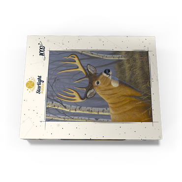 Majestic White-Tailed Deer in Birch Forest 1000 Jigsaw Puzzle box view3