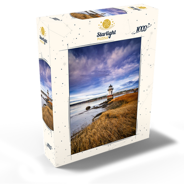 Low Tide on the Kennebec with Coastal Lighthouse 1000 Jigsaw Puzzle box view2