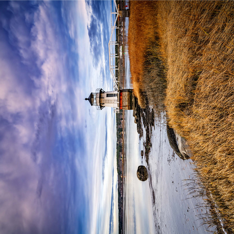 Low Tide on the Kennebec with Coastal Lighthouse 1000 Jigsaw Puzzle 3D Modell