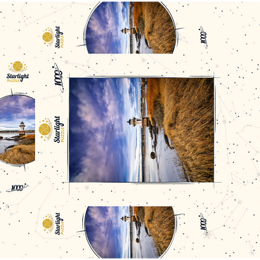 Low Tide on the Kennebec with Coastal Lighthouse 1000 Jigsaw Puzzle box 3D Modell